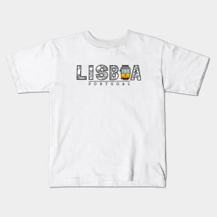 Lisbon citymap Kids T-Shirt